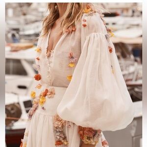 Zimmermann Postcard Raglan Blouse